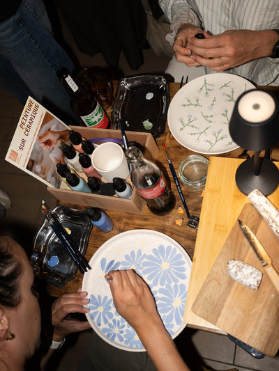 Peinture sur céramique, atelier créatif chez KANO