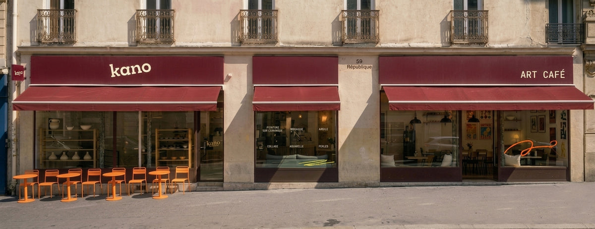 La façade de KANO, 59 avenue de la République, Paris 11e
